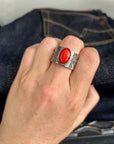 Signature Single Oval Coral Ring