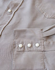 Tencel Gabardine Pearl Snap Shirt - Nutmeg