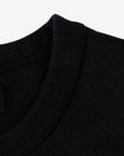 11oz Cotton Knit Crew Neck T-Shirt - Black IHT-1600-BLK