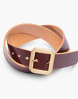 OGL Single Prong Garrison Buckle Leather Belt - Hand-Dyed Brown