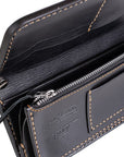 Long Shell Cordovan Wallet - Black IHG-03-BLK