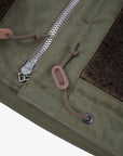 Oiled Whipcord N1 Deck Jacket - Army Green