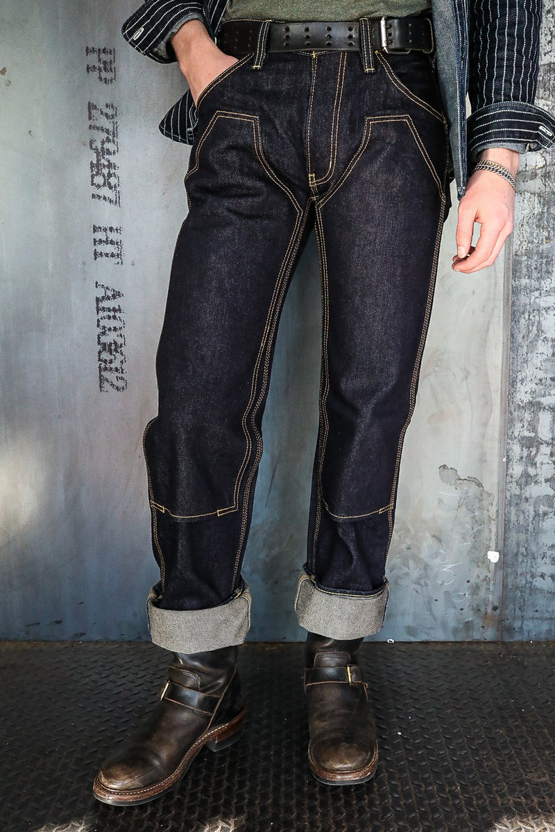 THE SPEEDWAY W-KNEE DECKPANTS INDIGO | arboreaperu.com