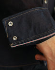 14oz Selvedge Denim Western Shirt - Indigo/Black IHSH-295-IB