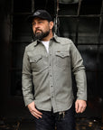 13oz Military Serge Western Shirt - Grey IHSH-235-GRY