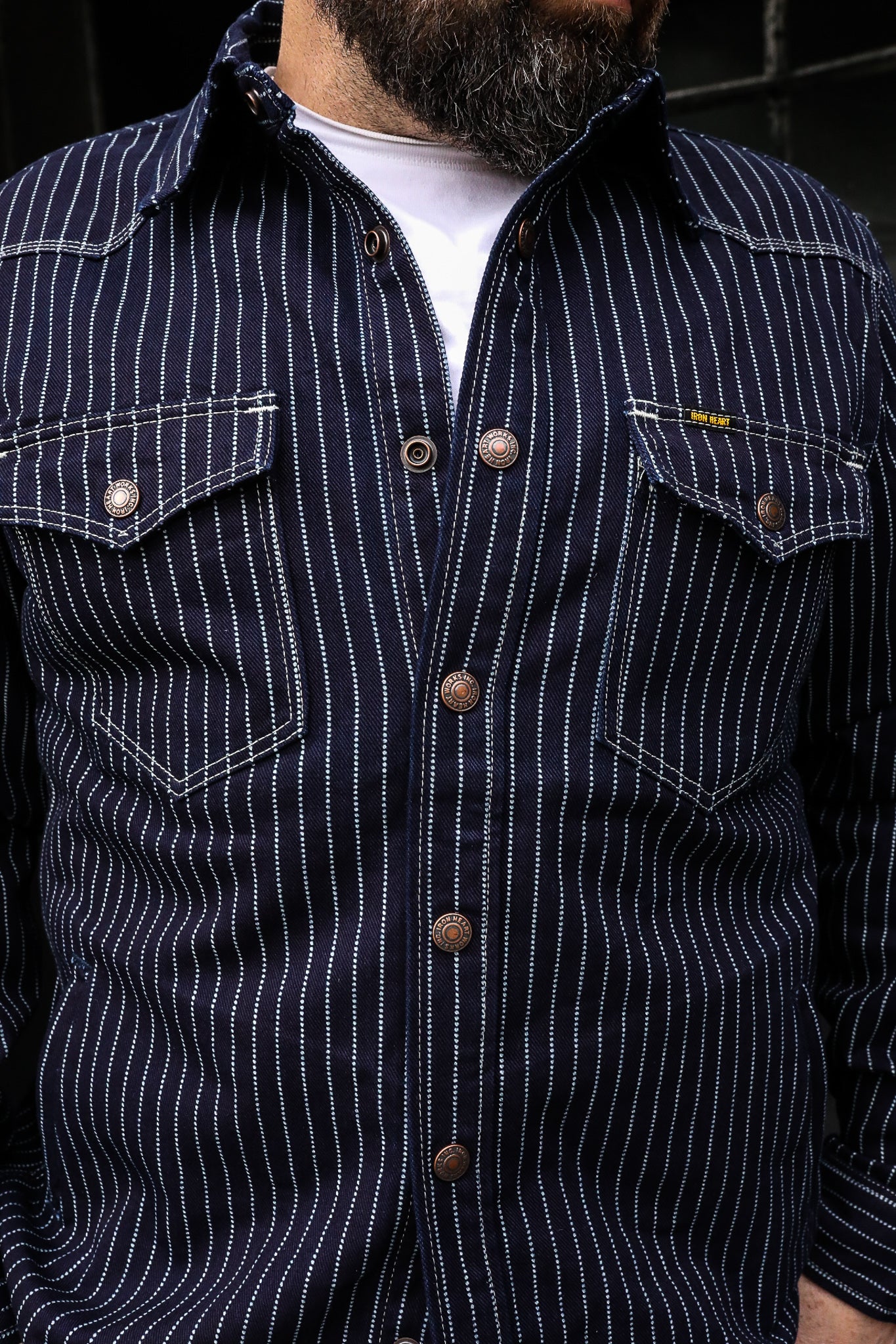 12oz Wabash CPO Shirt - Indigo IHSH-227-IND