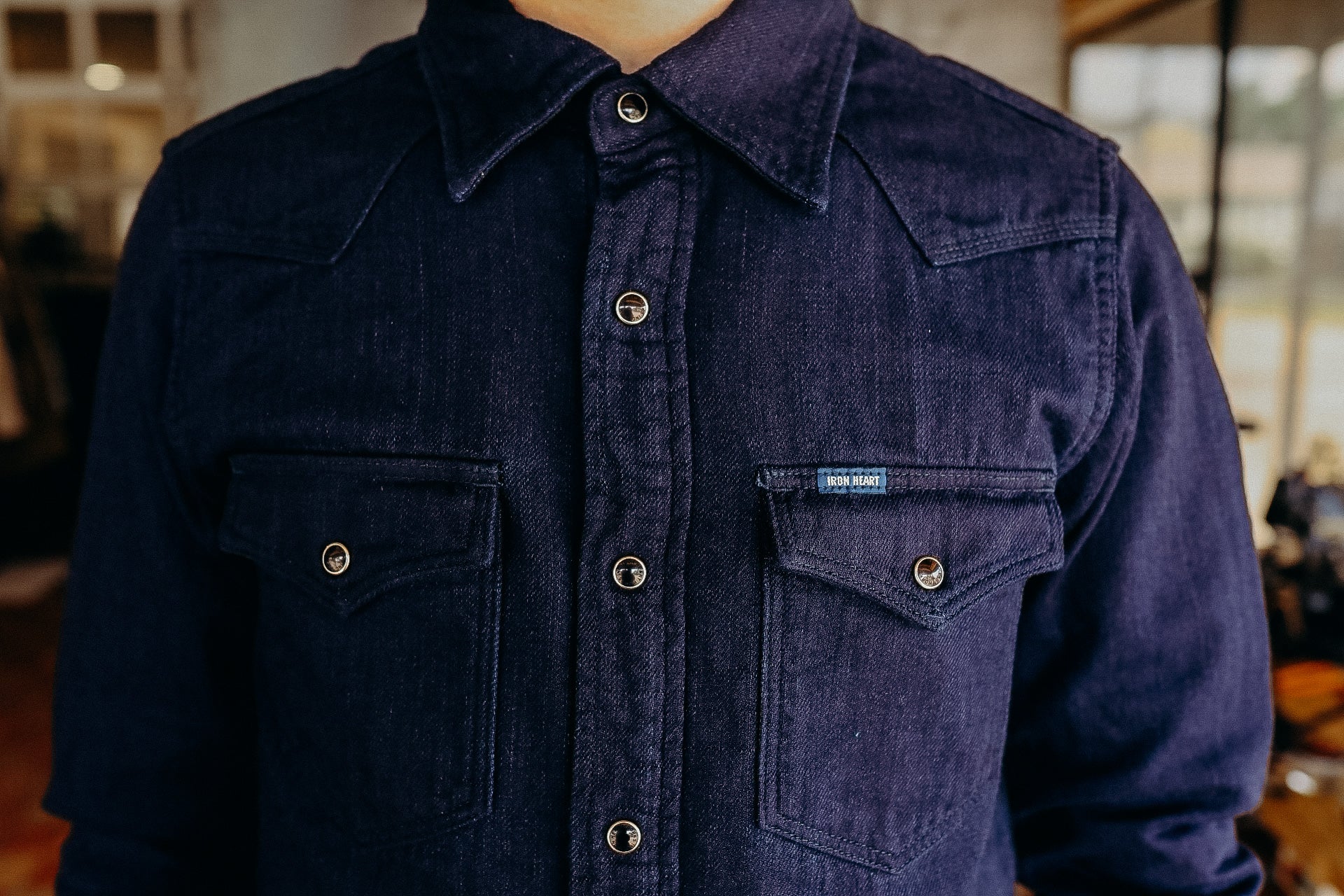 10oz Double Cloth Denim CPO Shirt - Indigo