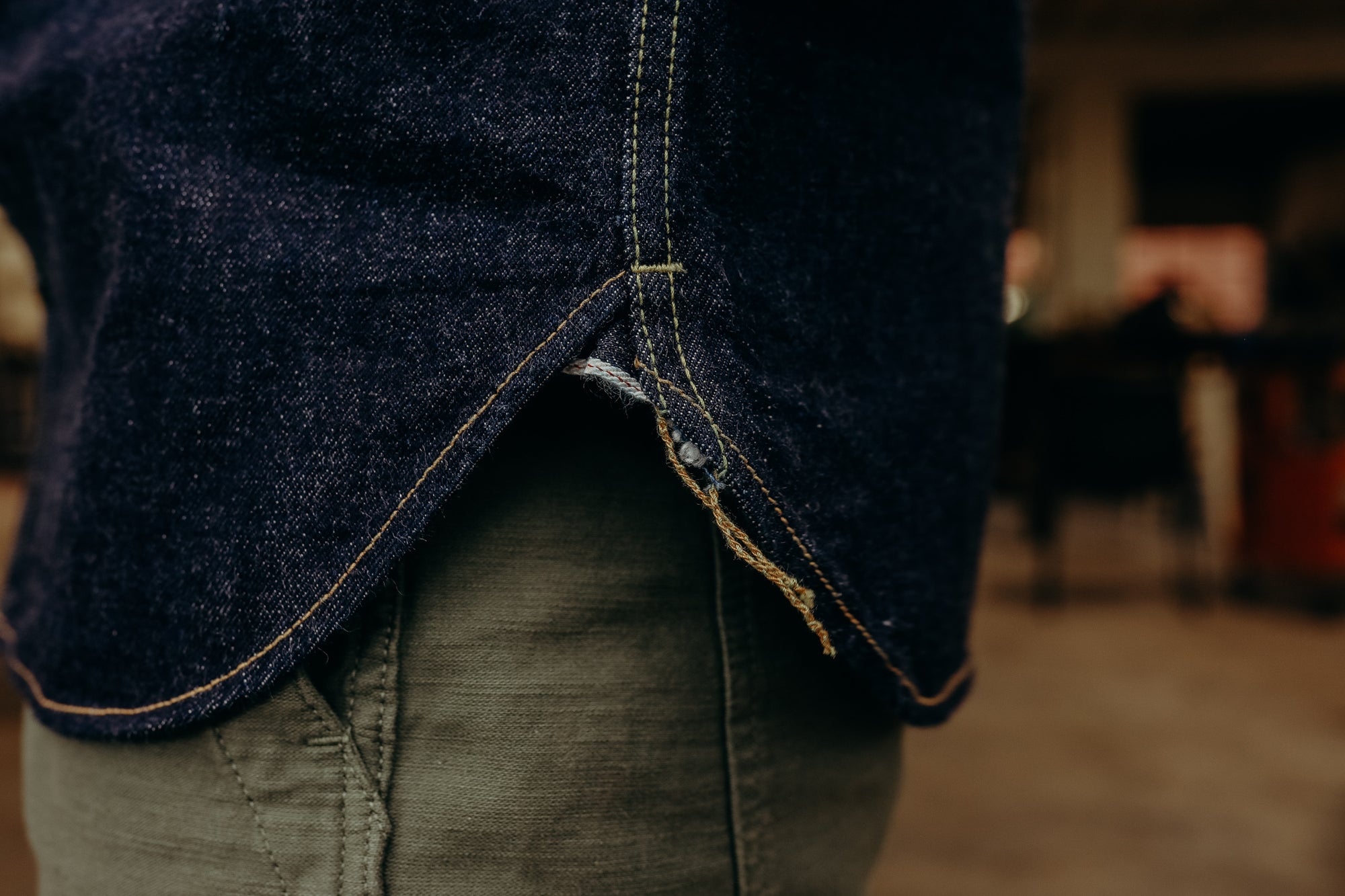 14OZ. SELVEDGE DENIM WORK SHIRT (D5335S)