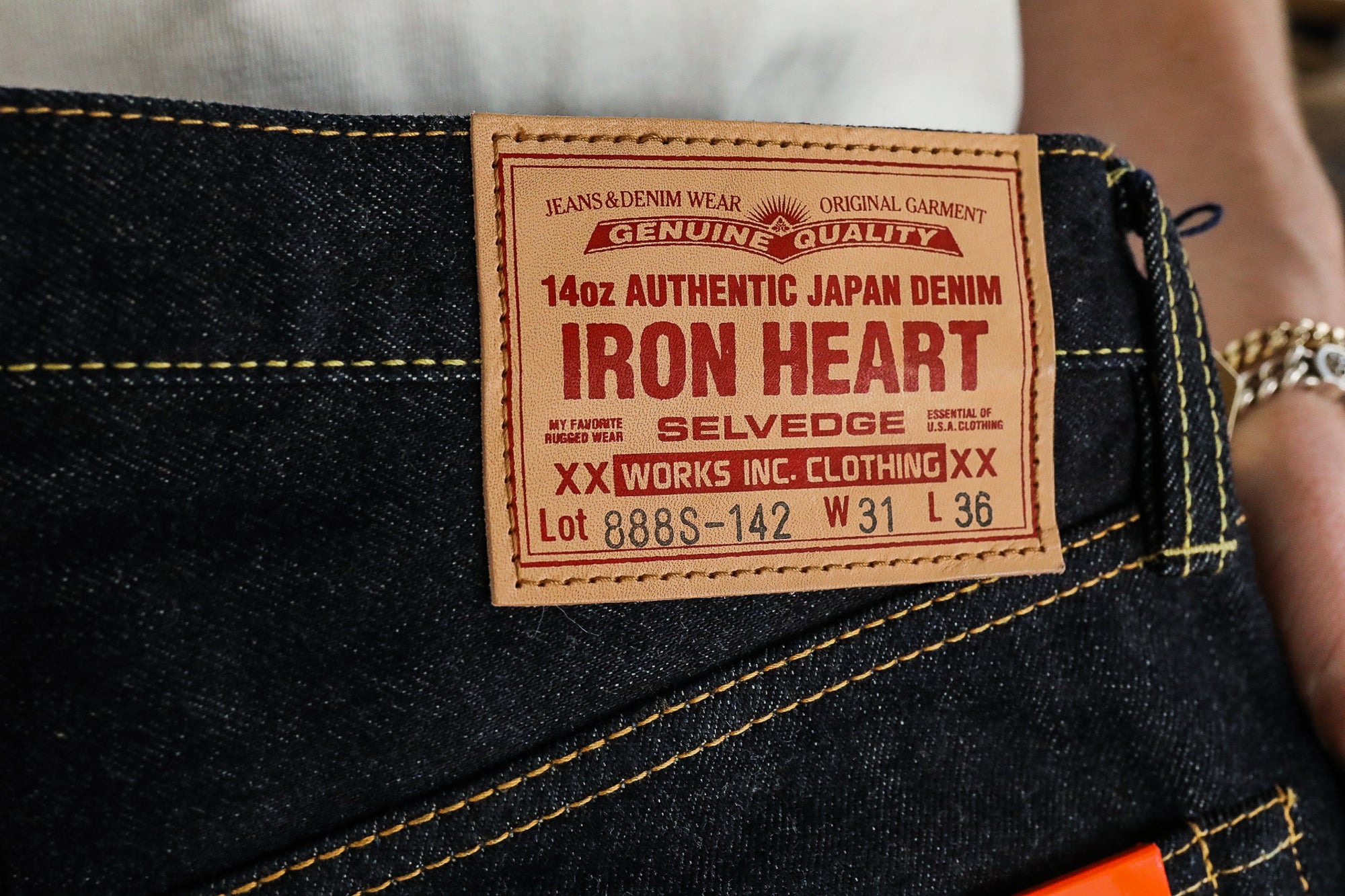 888 14oz Selvedge Denim Medium/High Rise Tapered - Indigo IH-888S-142