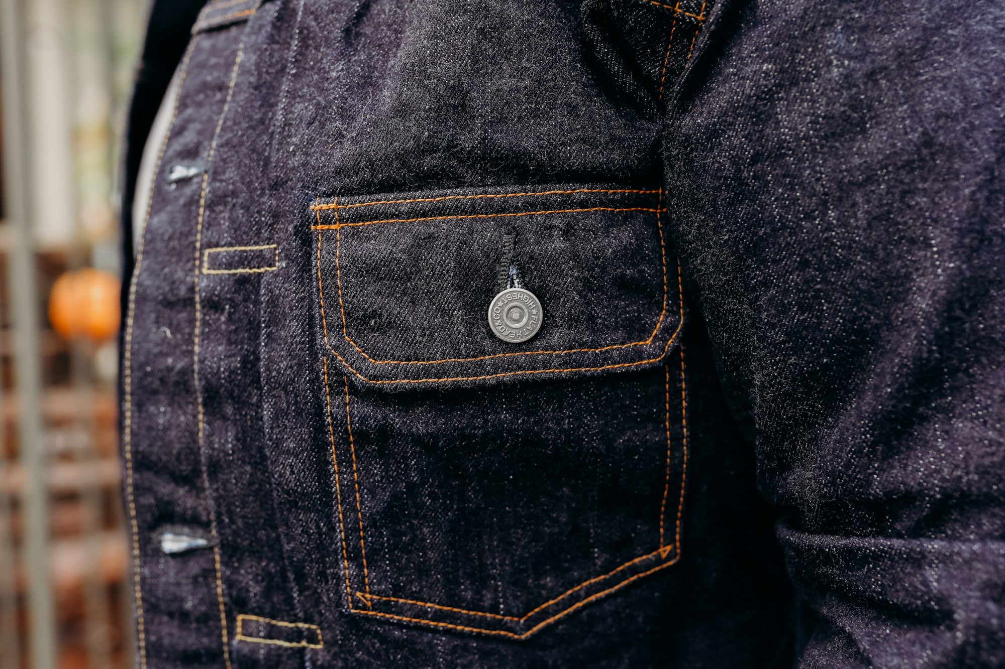 The Flat Head Type II Denim Jacket FN-OJ-D002