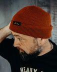 Wool Knit Watch Cap - Tobacco