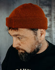 Wool Knit Watch Cap - Tobacco