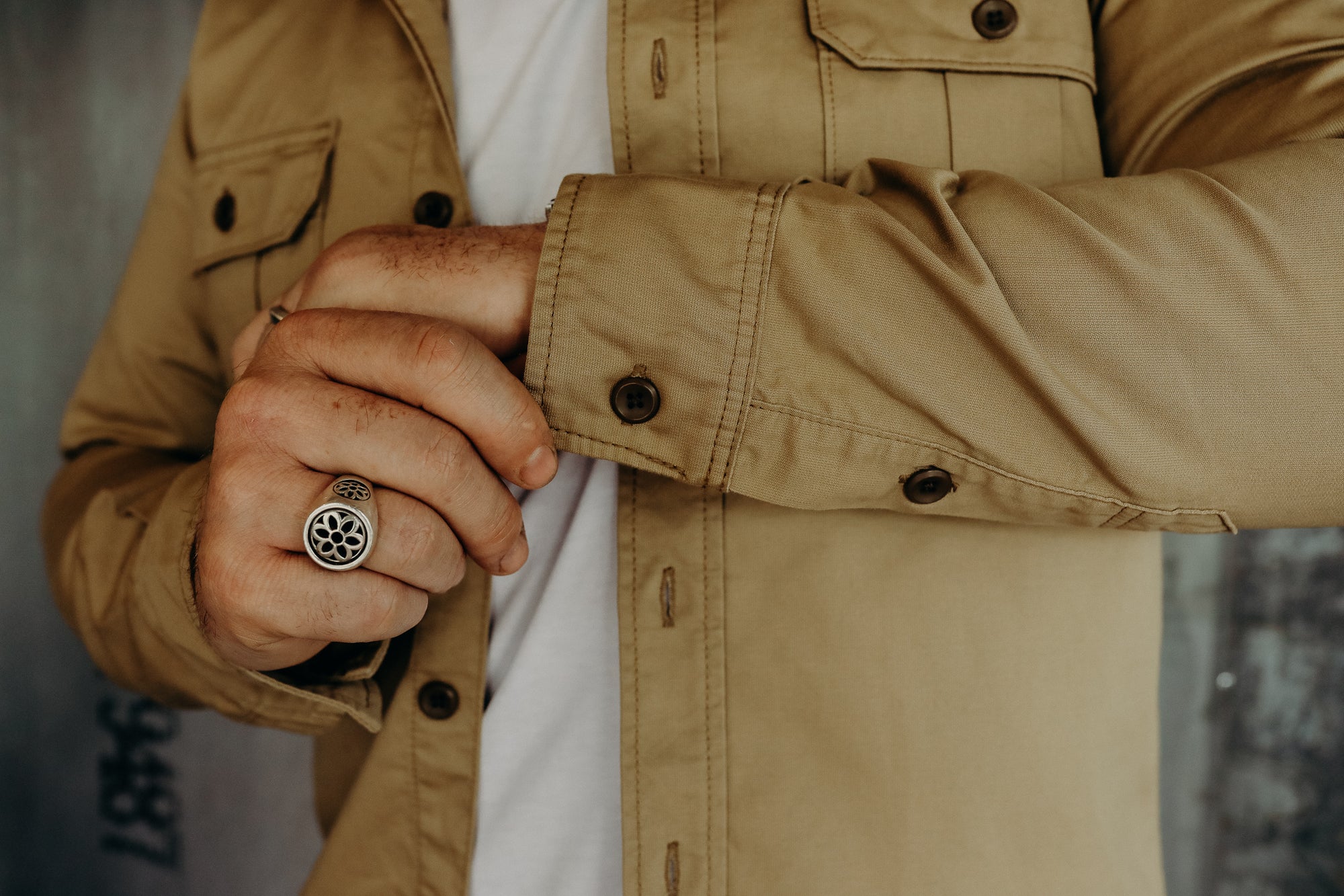 9oz Military Shirt - Beige