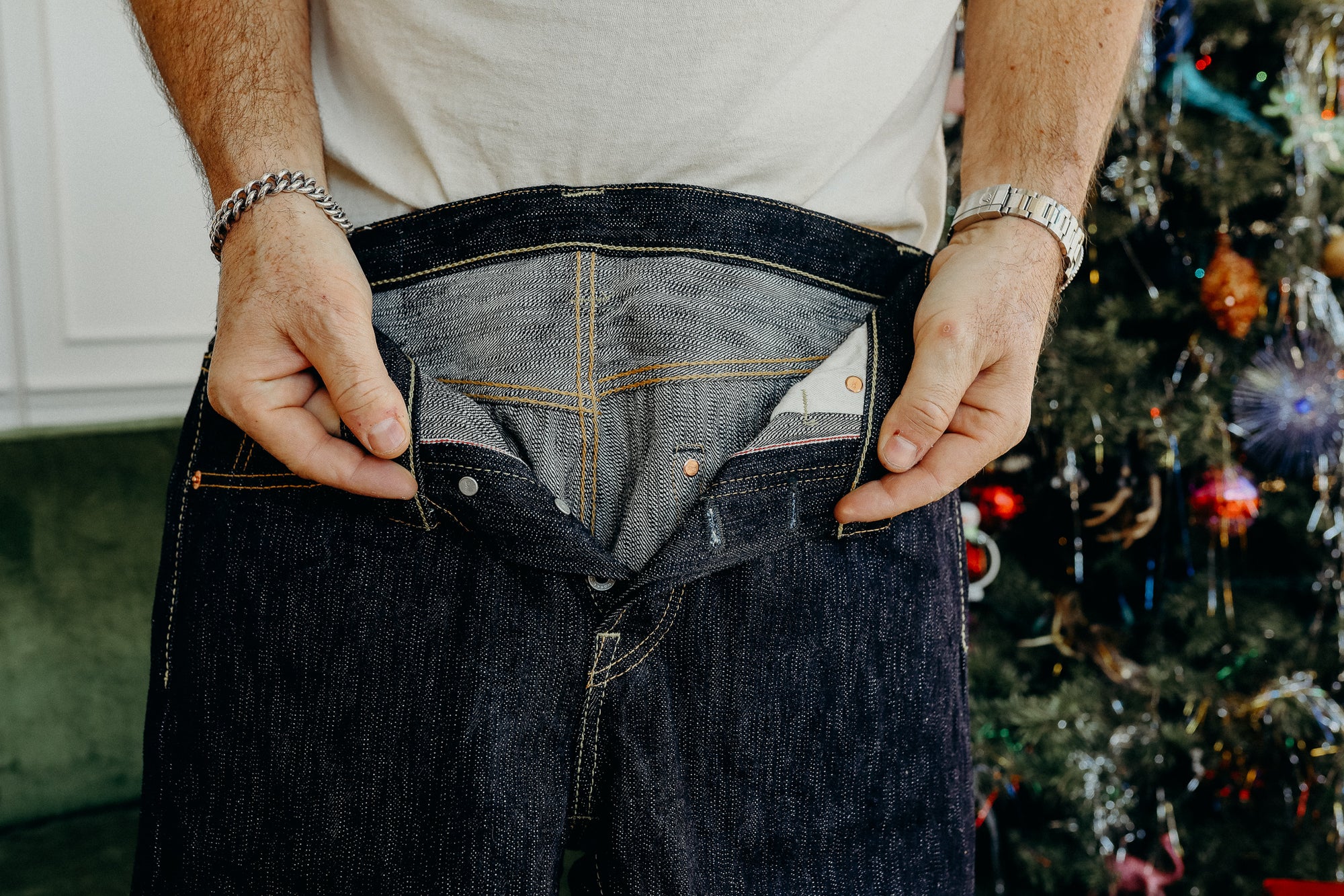 16oz Slubby Selvedge Denim Straight Cut Jeans - Indigo IH-634S-SLB