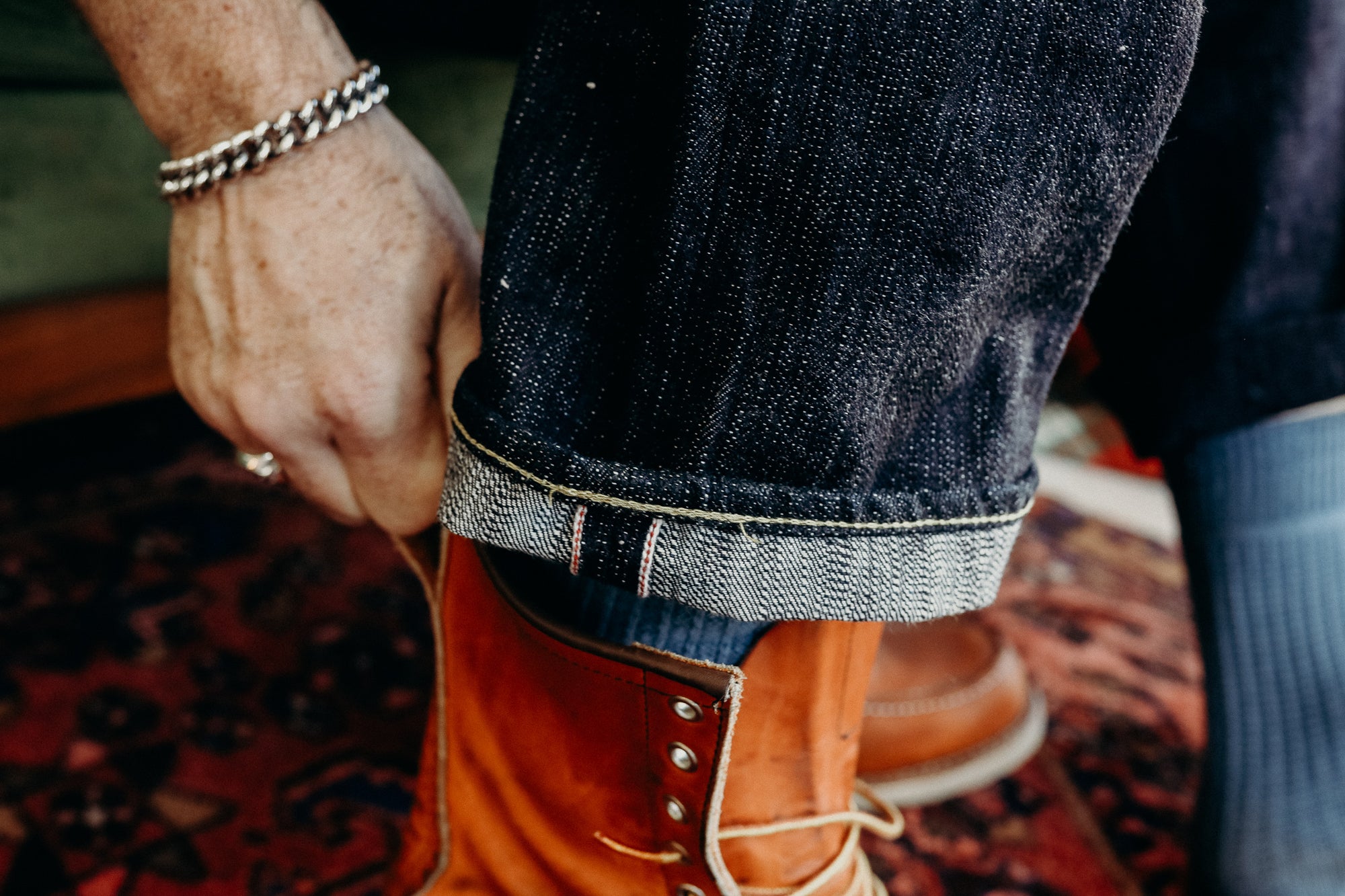 16oz Slubby Selvedge Denim Straight Cut Jeans - Indigo IH-634S-SLB