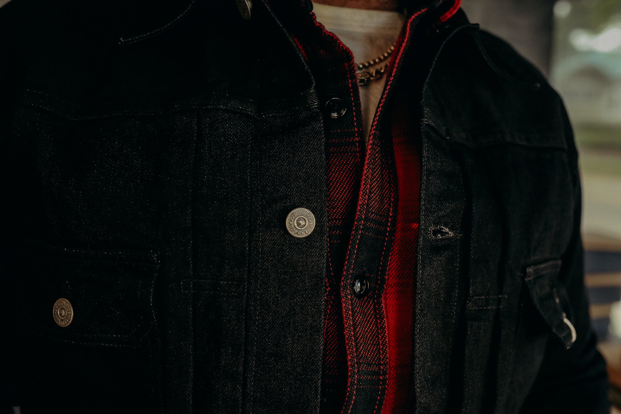 14.5oz Selvedge Denim 1950's Type II Jacket in Black