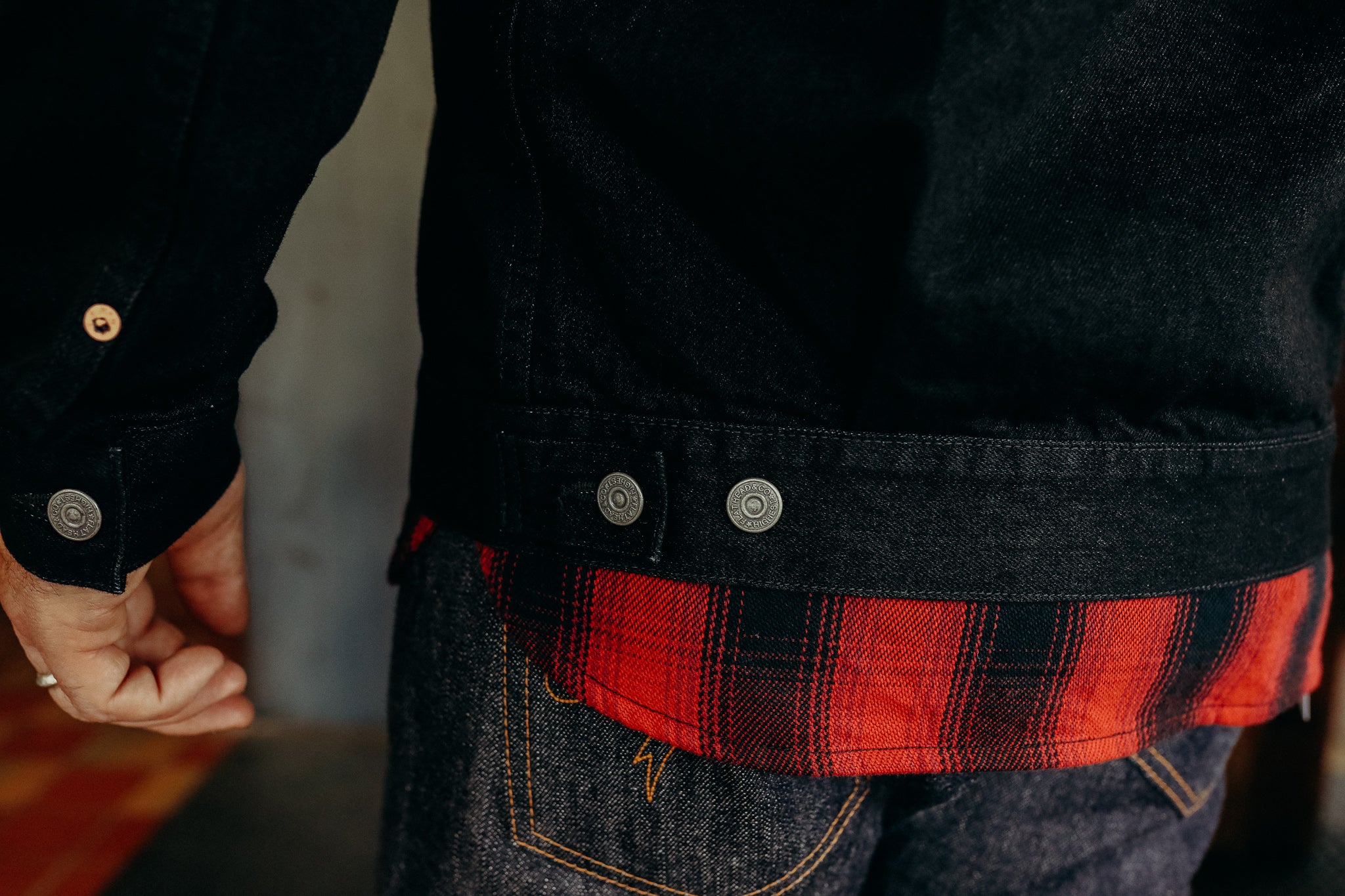 14.5oz Selvedge Denim 1950's Type II Jacket in Black