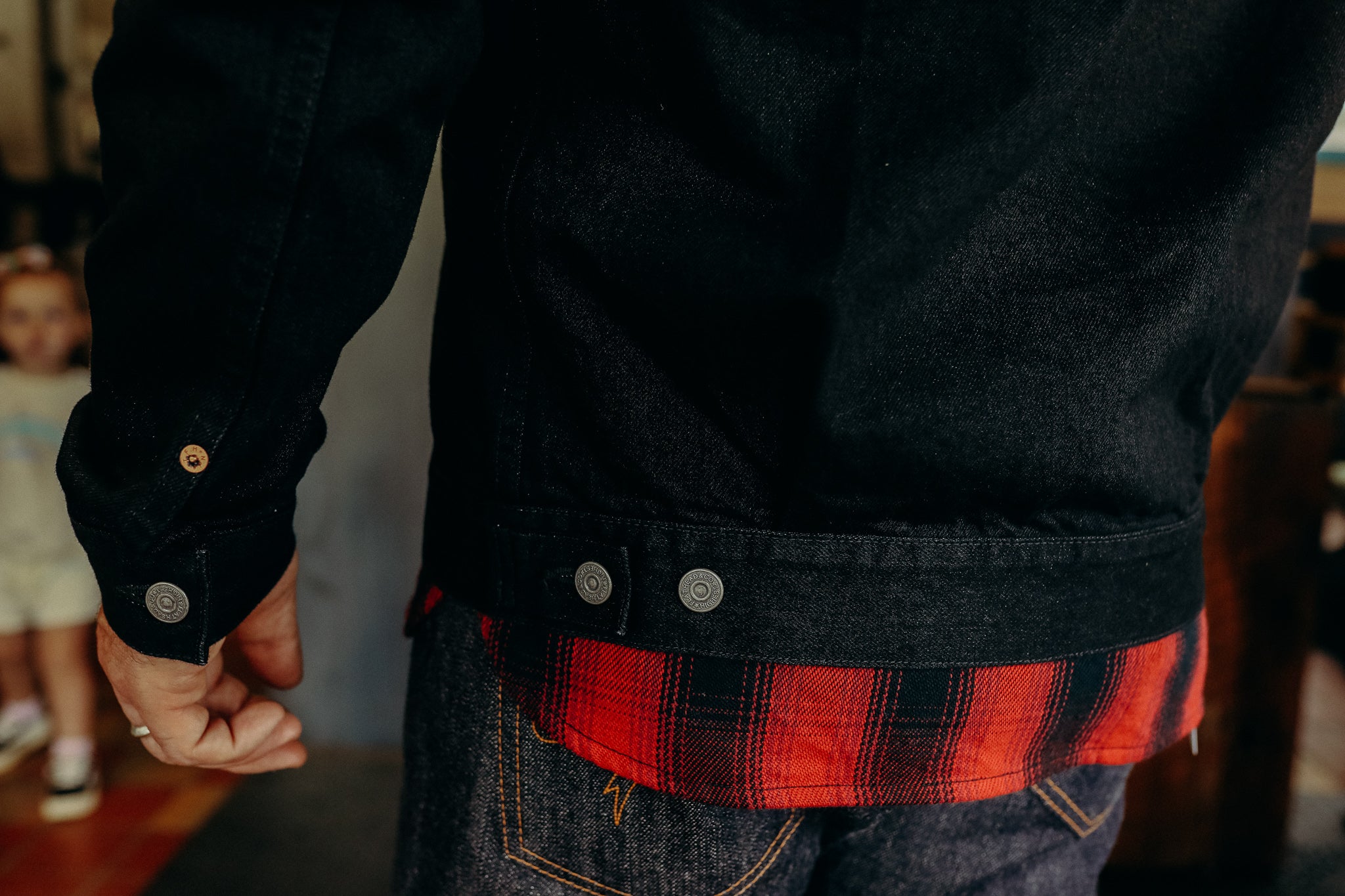 14.5oz Selvedge Denim 1950's Type II Jacket in Black