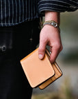 Slimline Small Shell Cordovan Wallet - Natural