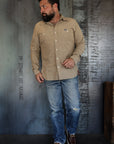 10oz Selvedge Chambray Work Shirt - Khaki IHSH-344-KHA