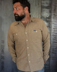 10oz Selvedge Chambray Work Shirt - Khaki IHSH-344-KHA