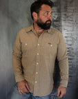 10oz Selvedge Chambray Work Shirt - Khaki IHSH-344-KHA