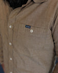 10oz Selvedge Chambray Work Shirt - Khaki IHSH-344-KHA