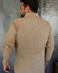 10oz Selvedge Chambray Western Shirt - Khaki IHSH-315-KHA