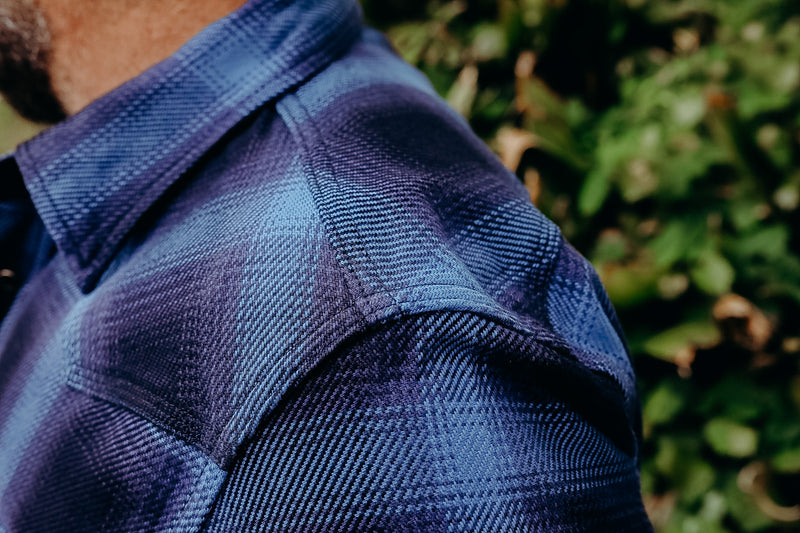 Selvedge Ombré Check Western Shirt - Indigo – Iron Shop Provisions