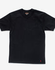 11oz Cotton Knit Crew Neck T-Shirt - Black IHT-1600-BLK