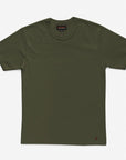 11oz Cotton Knit Crew Neck T-Shirt - Olive IHT-1600-OLV